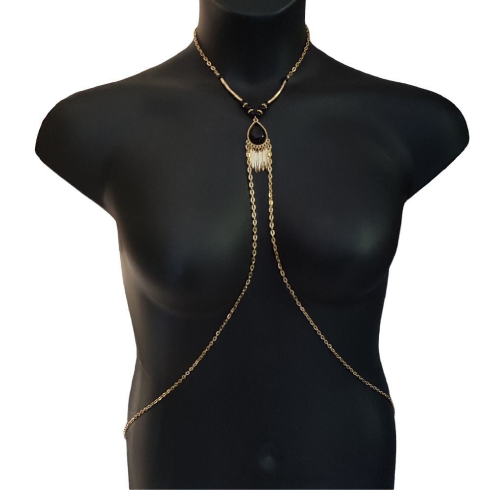 Body Chain Harness Necklace New